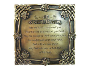 Old Irish Blessing Bronze Wall Art