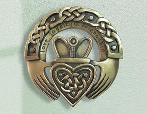 Claddagh Emblem Bronze Wall Art