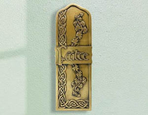 Failte w/ Shamrocks Bronze Wall Art