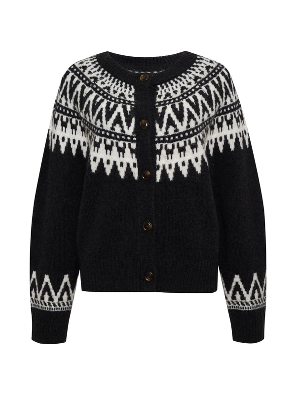 Fairisle Crewneck Cardigan