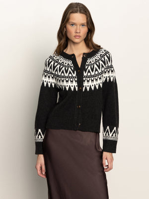Fairisle Crewneck Cardigan