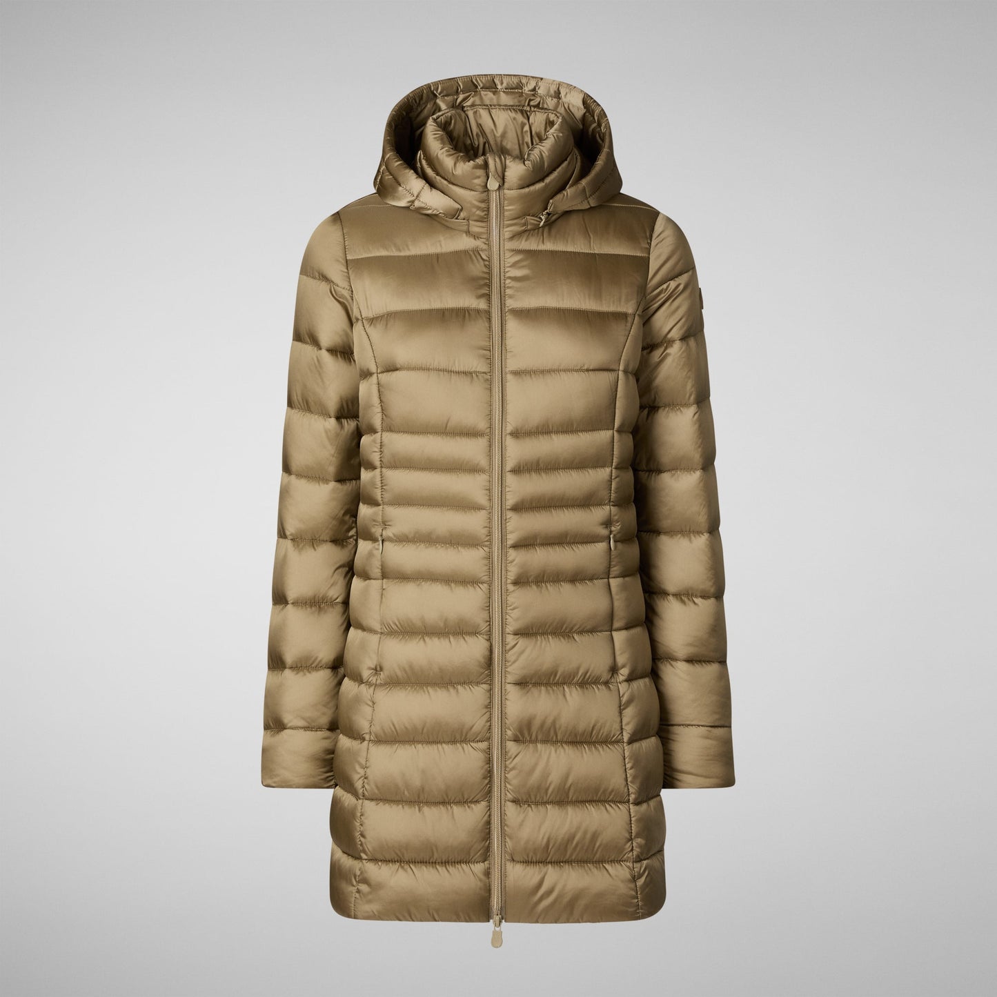 Reese Long Hooded Animal Free Puffer