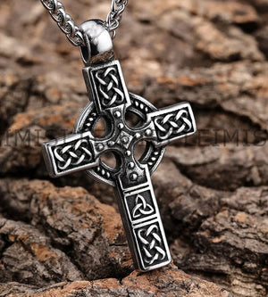 Celtic Cross Pendant in Stainless Steel