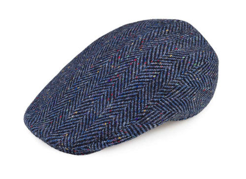 gentsherringboneirishflatcapblue