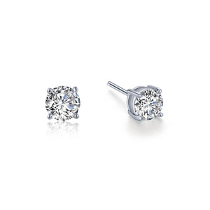 1 CTW 4 Prong Diamond Stud Earrings