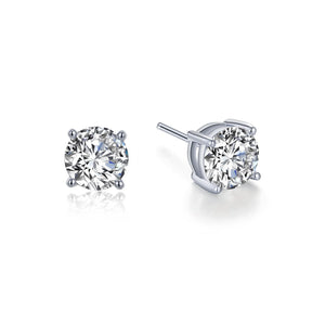 2 CTW 4 Prong Diamond Stud Earrings