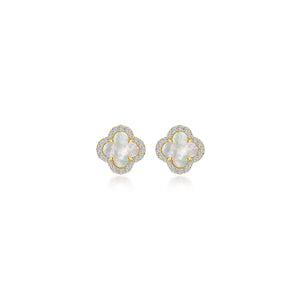 .40 CTW Mother of Pearl Good Luck Earrings