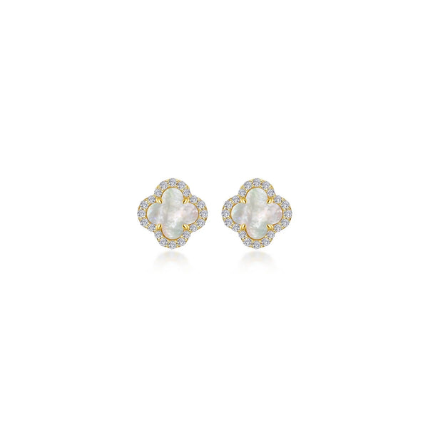 .40 CTW Mother of Pearl Good Luck Earrings