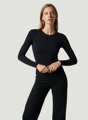 Soft Touch Long Sleeve Crew Neck - Marine