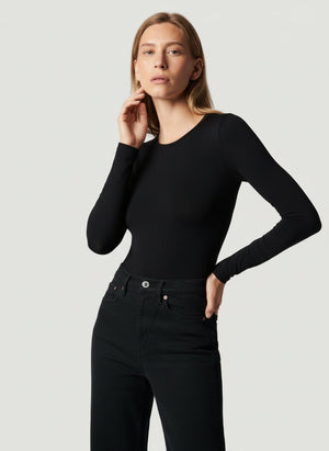 Soft Touch Long Sleeve Crew Neck - Marine