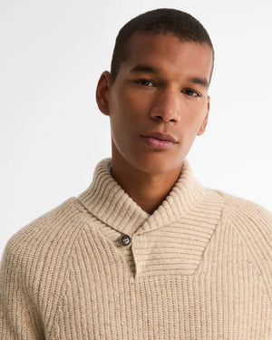 Barbour Essentials Fleck Shawl Neck Sweater
