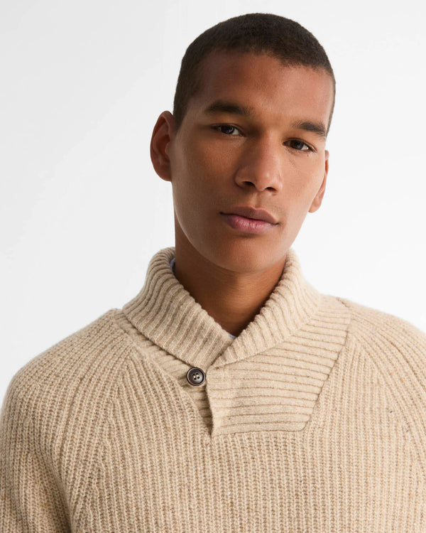 Barbour Essentials Fleck Shawl Neck Sweater