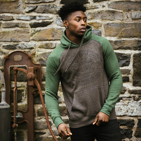 Guinness Grey & Green Hoodie