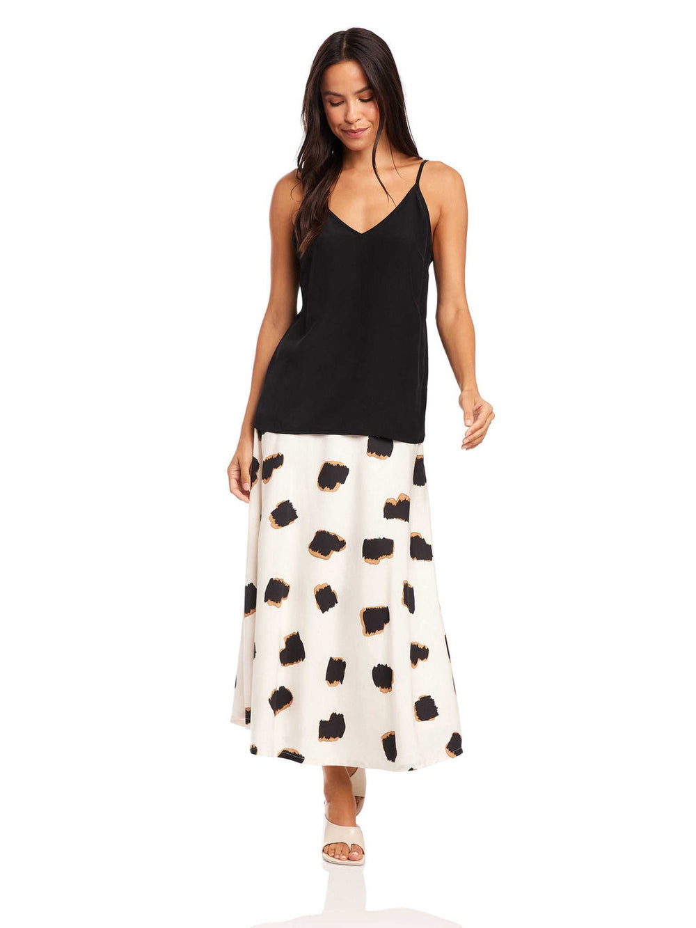 Carys Silk Cami - Black