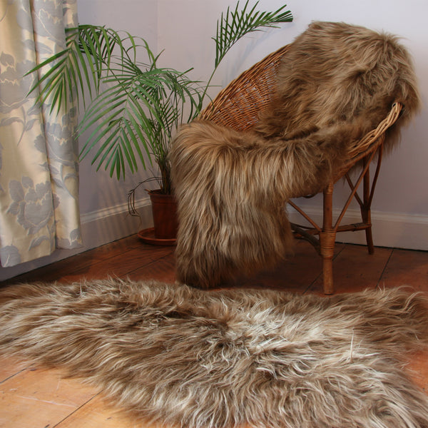 Highland Cow Brown Icelandic Sheepskin Rug