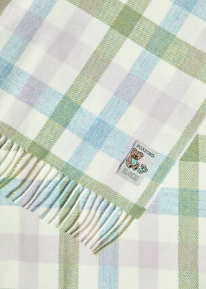 Foxford Pastel Check Baby Blanket