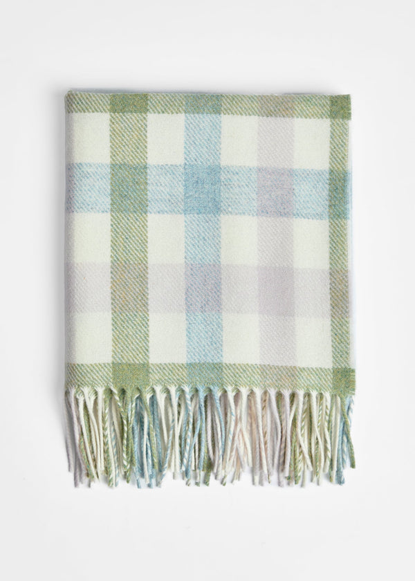 Foxford Pastel Check Baby Blanket