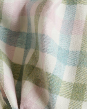 Foxford Pastel Check Baby Blanket