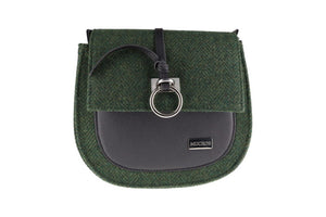 Grace Tweed Purse - Green Herringbone