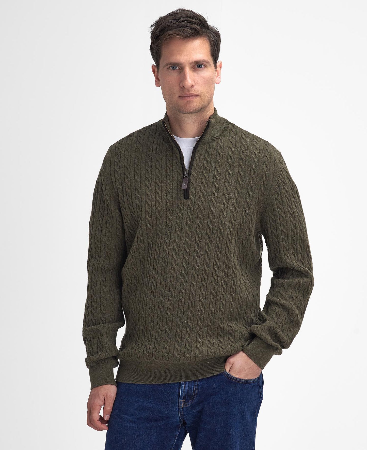 Barbour Ramsden Half Zip Knitted Jumper