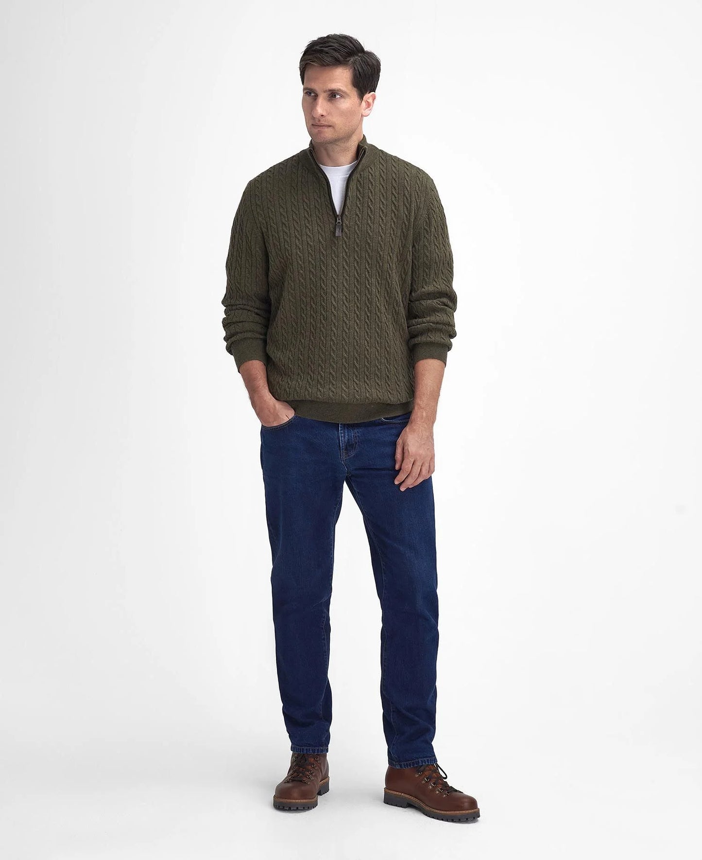 Barbour Ramsden Half Zip Knitted Jumper