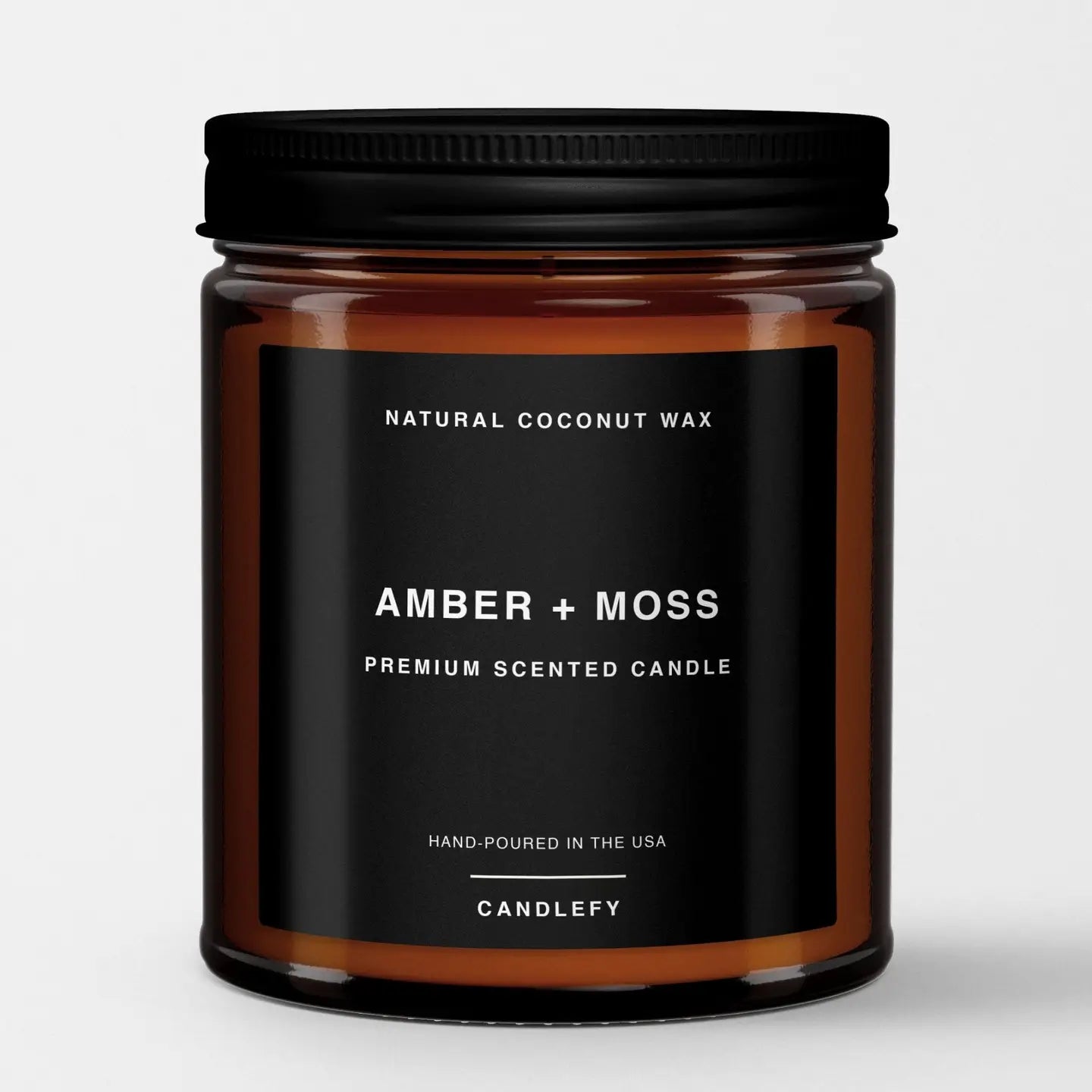 Amber & Moss Scented Candle - 1 Wick