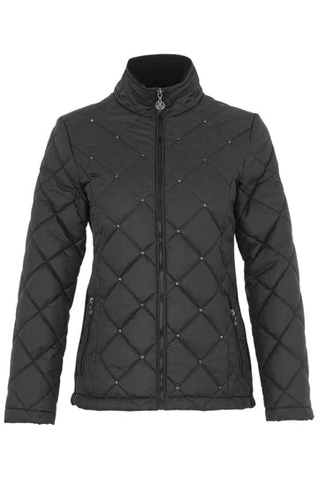 Quilted Jacket with Grommets