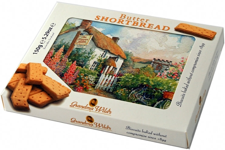 Grandma Wild’s Cottage Postcard Butter Shortbread Box