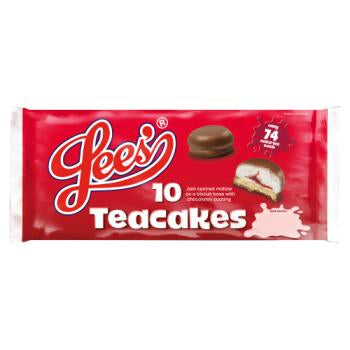 Lees Of Scotland Jam Teacakes, 10Pk