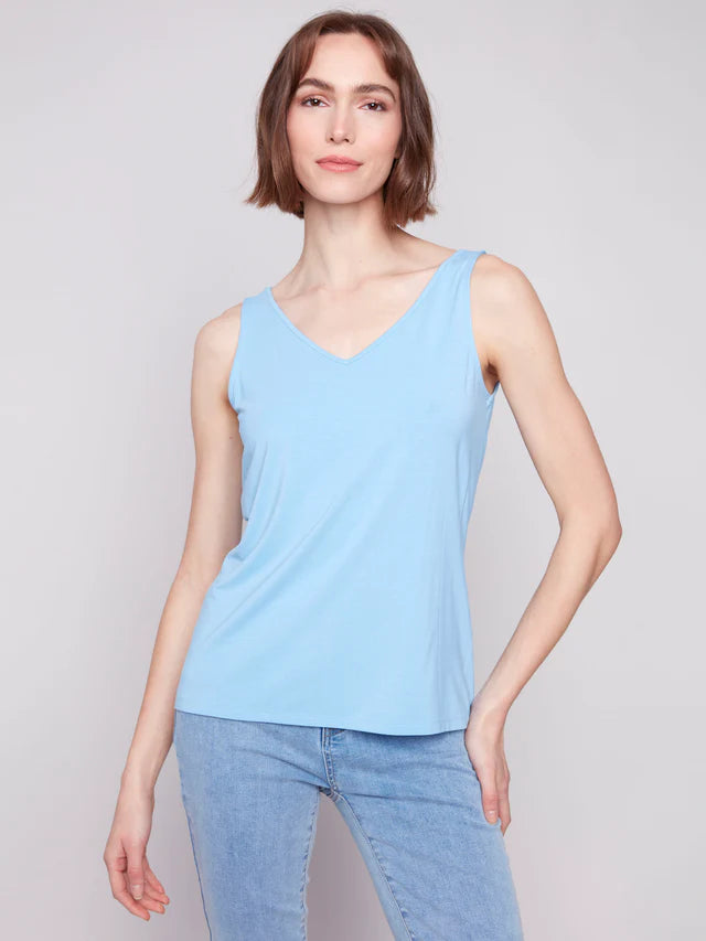 Reversible Bamboo Cami - Bluebell