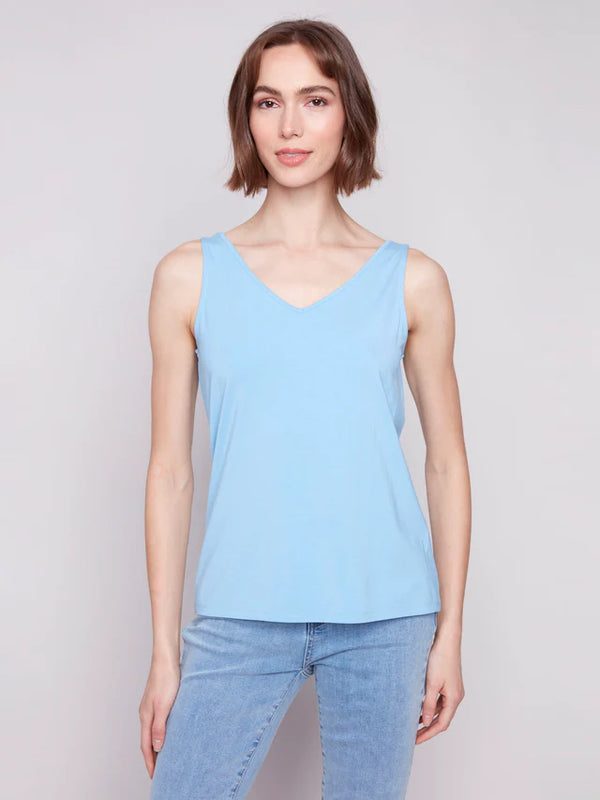 Reversible Bamboo Cami - Bluebell