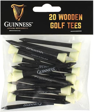 Guinness Wooden Golf Tees - 20 Pieces