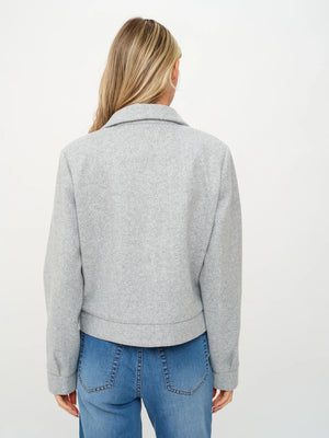 Katrina Herringbone Jacket- Grey