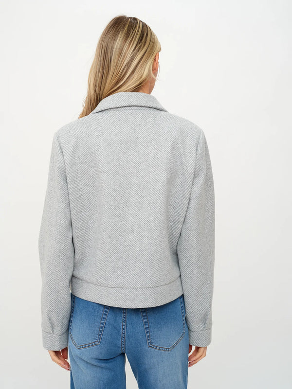 Katrina Herringbone Jacket- Grey