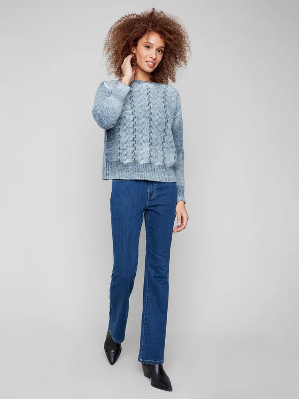 Fancy Stitch Crew Neck Sweater