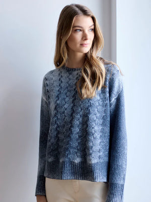 Fancy Stitch Crew Neck Sweater