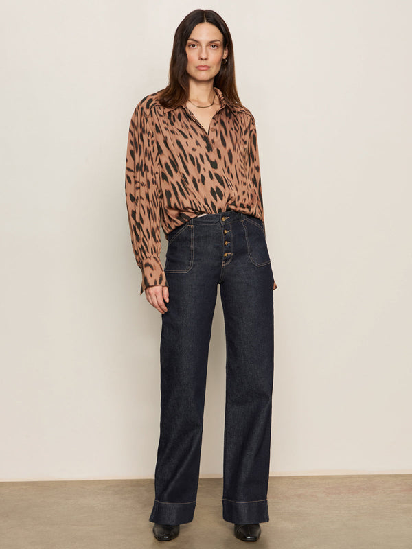 Ekara Slim Wide Leg Jeans