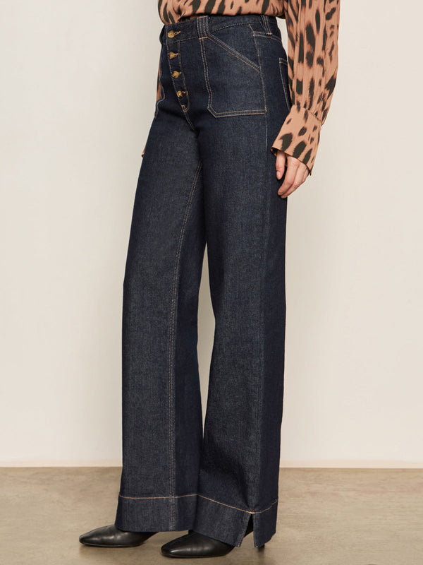 Ekara Slim Wide Leg Jeans