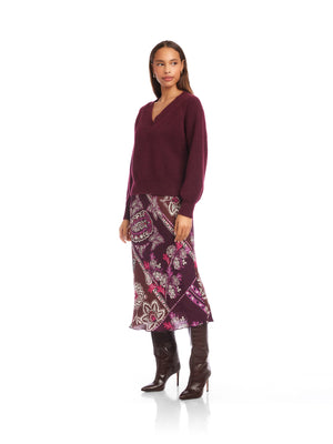 Heather V Neck Sweater