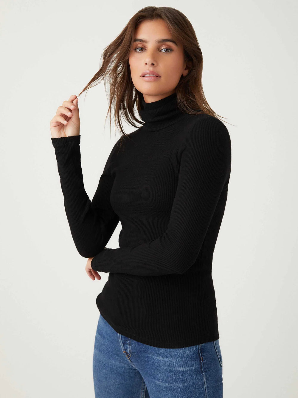 Long Sleeve Ribbed Turtleneck