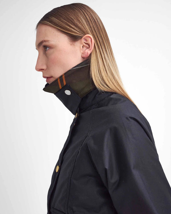 Barbour Cropped Beadnell Wax Jacket