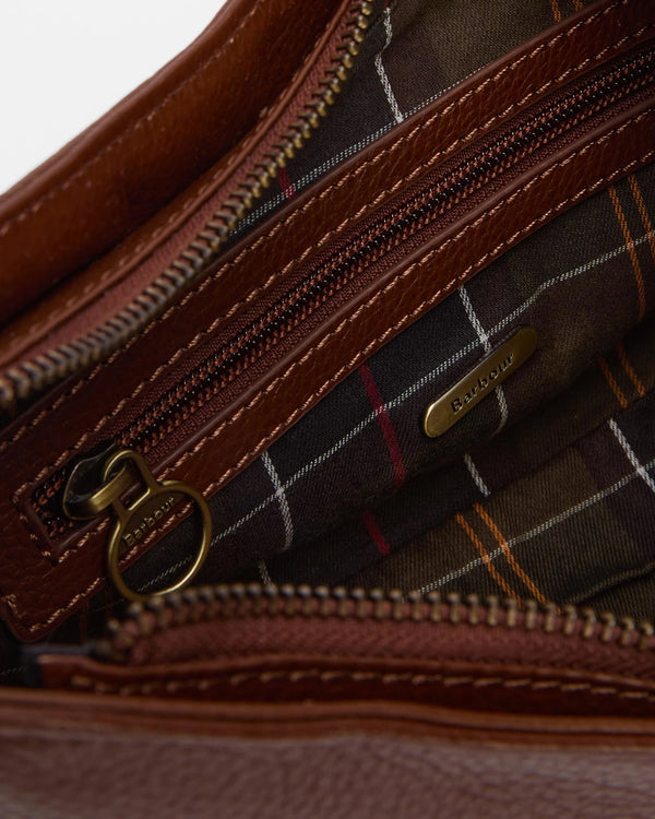 Barbour Sorrel Leather Sling Bag - Brown