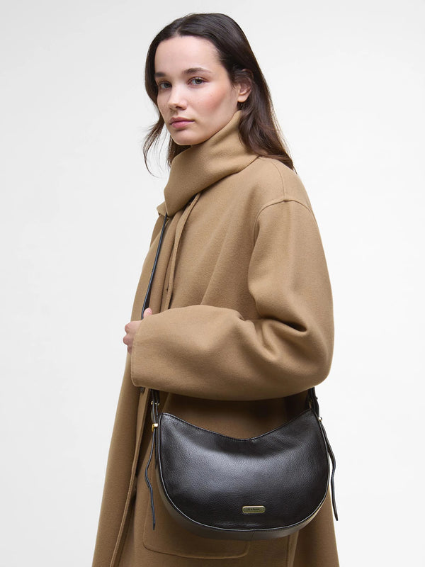 Barbour Sorrel Leather Sling Bag - Black