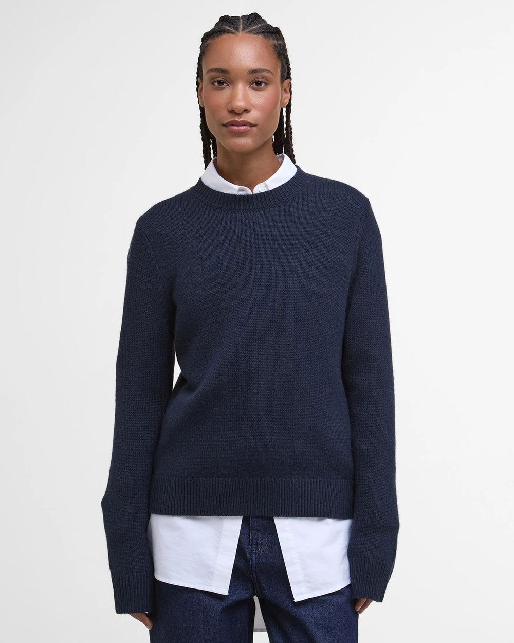 Barbour Woodhouse Knitted Jumper - Navy