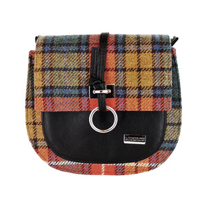 Grace Tweed Purse - Yellow & Orange Plaid