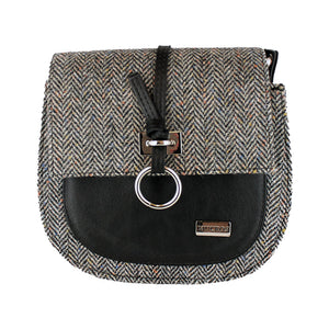 Grace Tweed Purse - Grey Herringbone