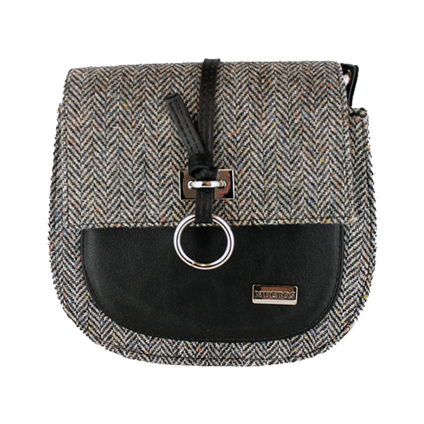 Grace Tweed Purse - Grey Herringbone