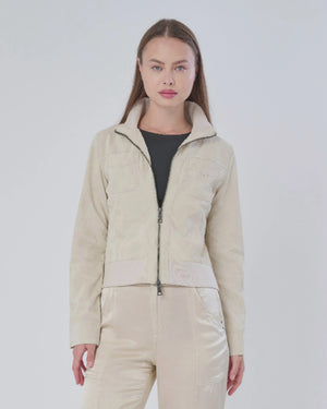 Etna Sueded Patent Leather Jacket