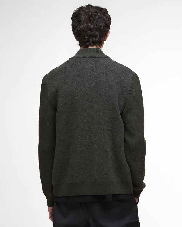 Barbour Milburn Zip Through Knitted Jumper