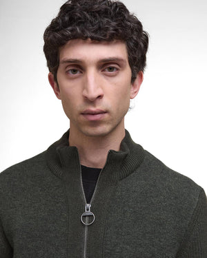 Barbour Milburn Zip Through Knitted Jumper